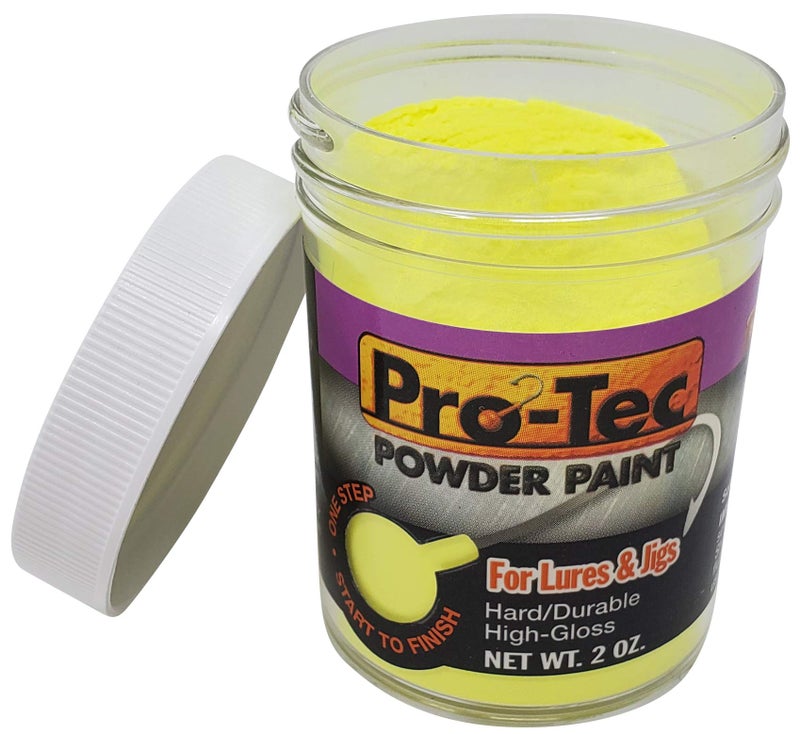 Pro-Tec OFT GLOW-YELLOW CHART PROTEC Powder Paint, 2 oz - Image 1